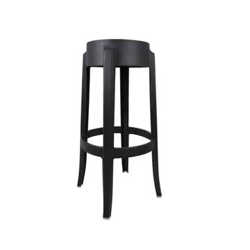 Vividitto - Hard Plastic Bar Stool - Black