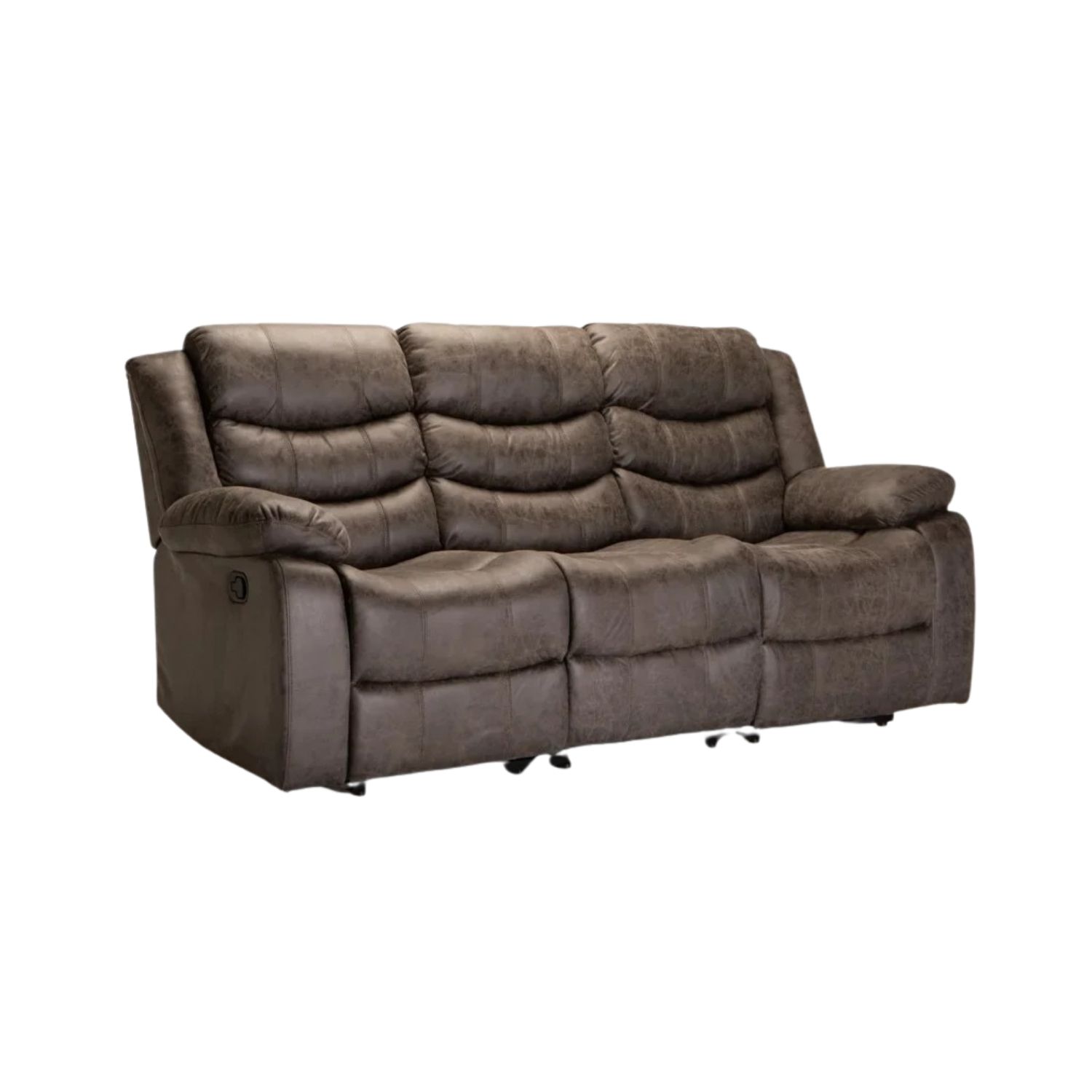 Luxury Fabric 3-Seater Reclining Sofa