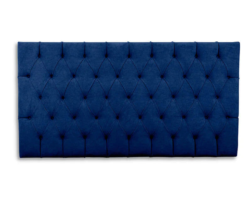 Ella Deep Buttoned Velvet Headboard - Queen