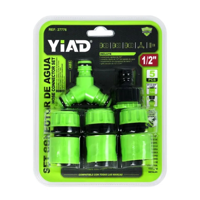 HOSE CONNECTOR SET 27776 — Multi-Size Leak-Proof Garden Hose Fitting Kit