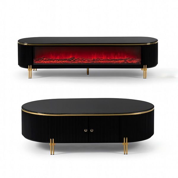 Prestige Home - Obsidra TV Stand and Coffee Table Set Combo Special