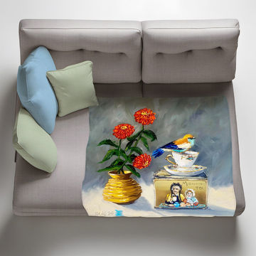 High tea Light Weigt Fleece Blanket By Juanette Menderoi