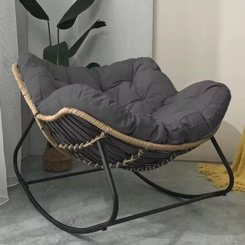 Largely Comfortable Papasan Rocking Chair