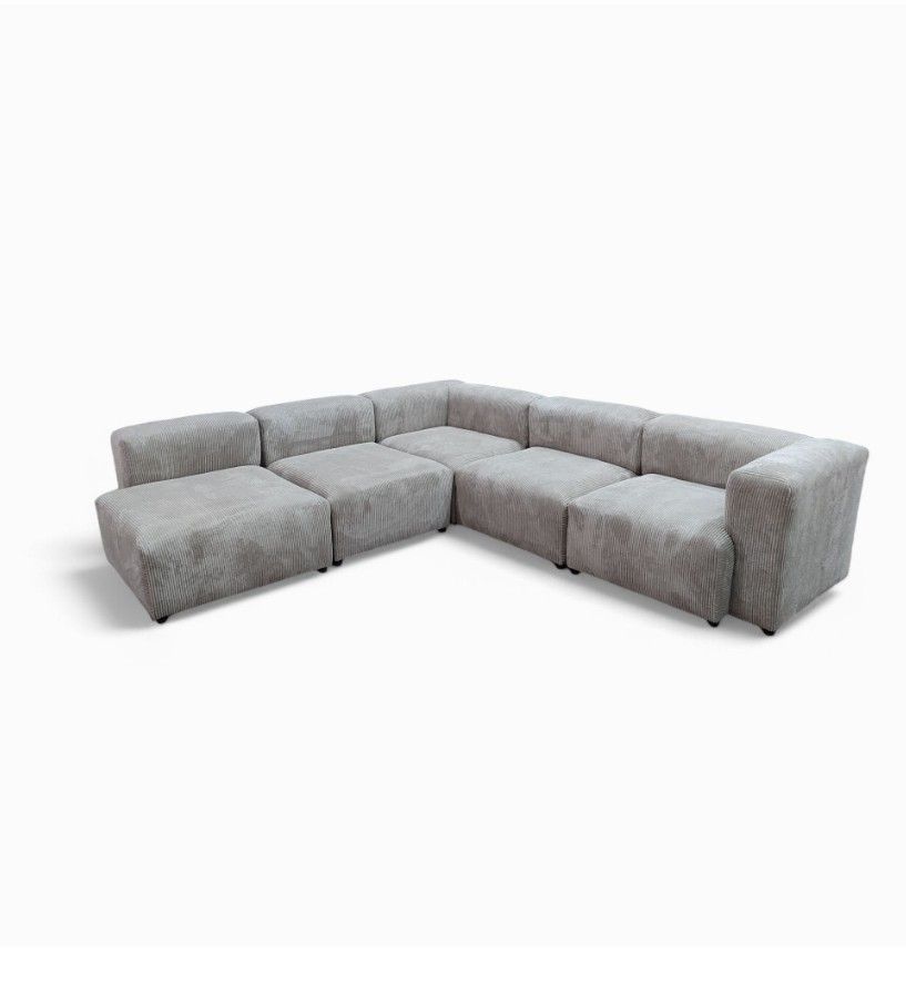Andrew Modular Sofa – Corduroy Beige Right Sided