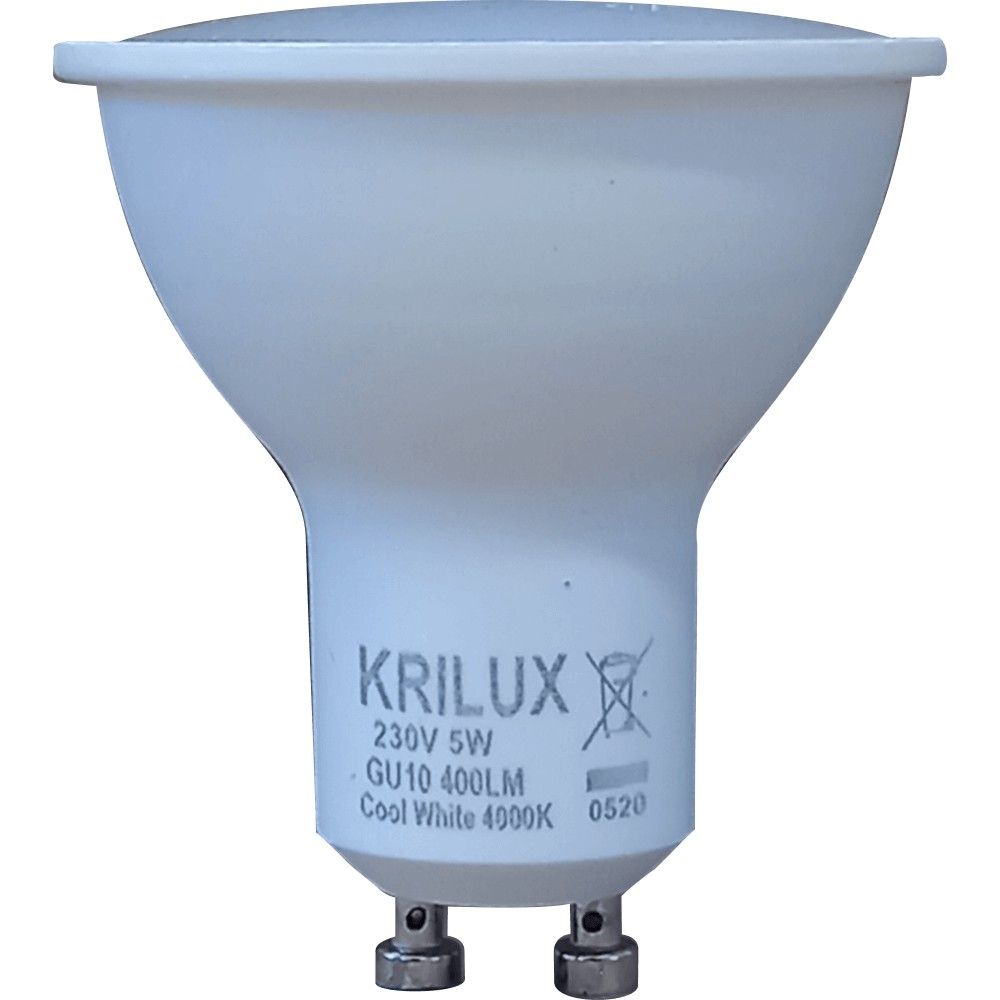 LED Gu10 5w 4000k (cool White) 120° Globe