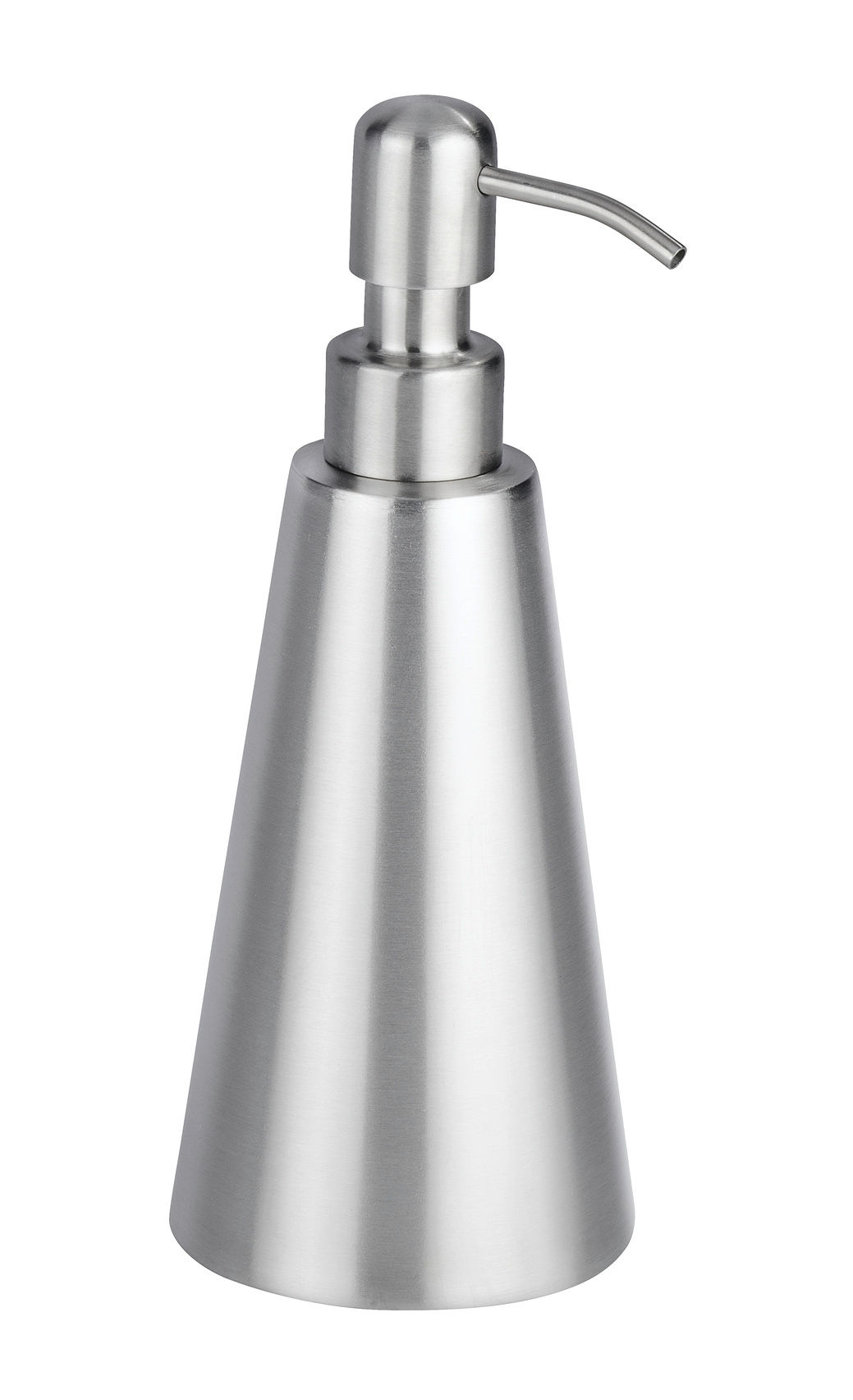 WENKO - SOAP DISPENSER - CONE - 400ML - STAINLESS STEEL - MATT SILVER