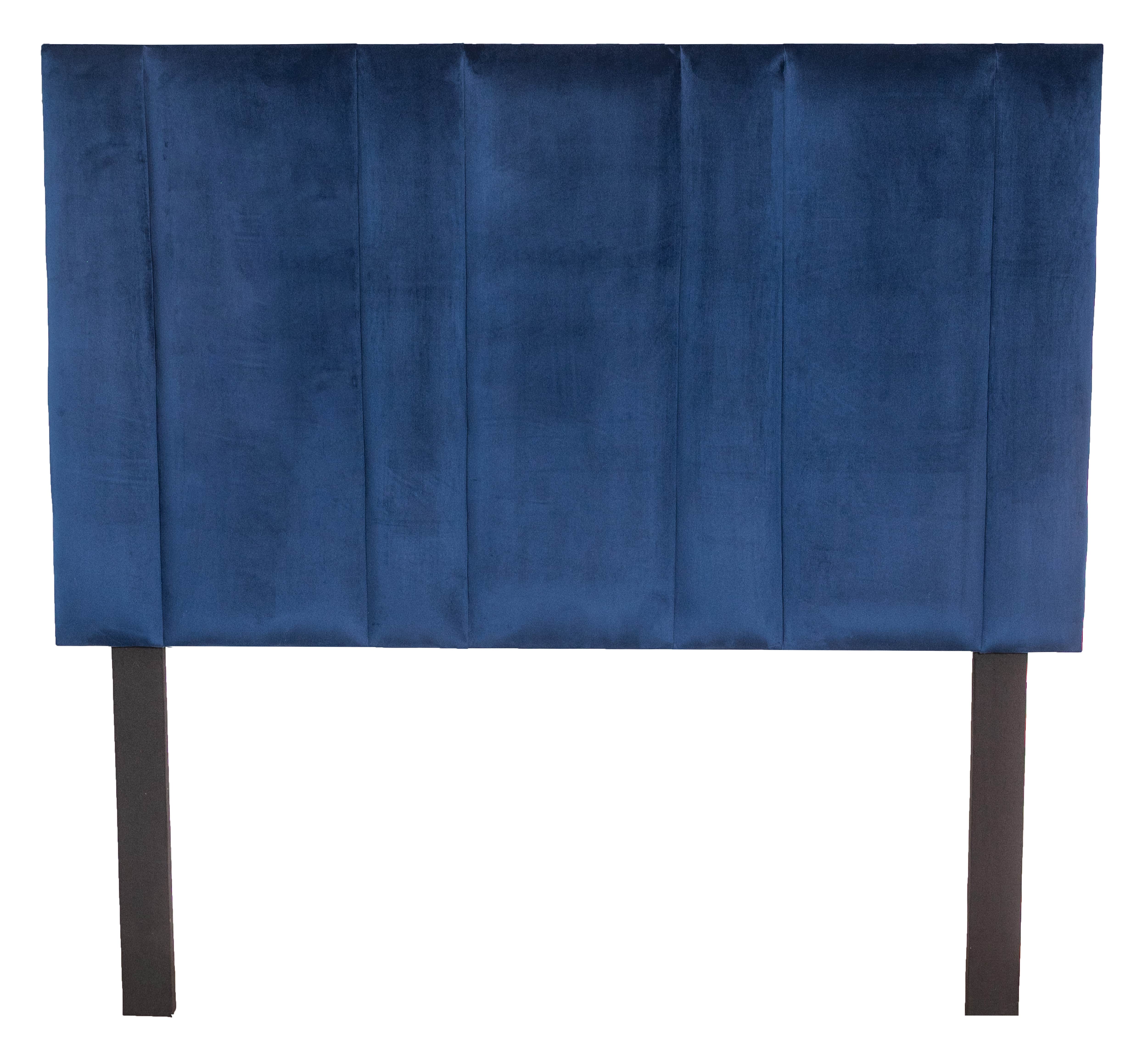 Mia Headboard - Blue Velvet - King
