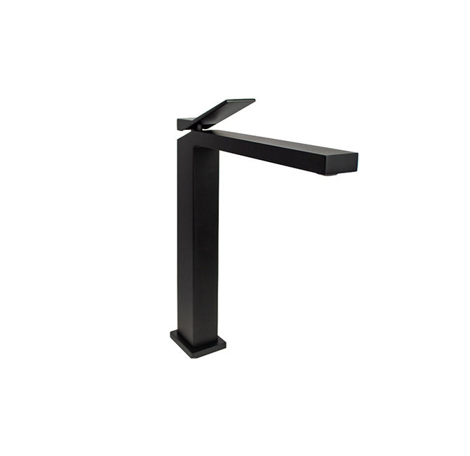 Milan Basin Mixer Brass Tall - Matt Black