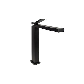 Milan Basin Mixer Brass Tall - Matt Black