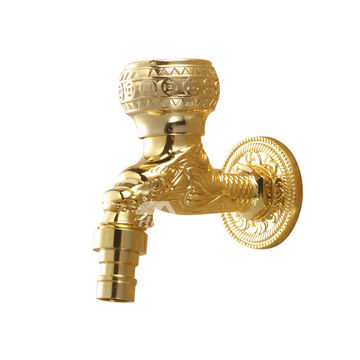 ANTIQUE BIB TAP 15MM - GOLD VINTAGE BRASS