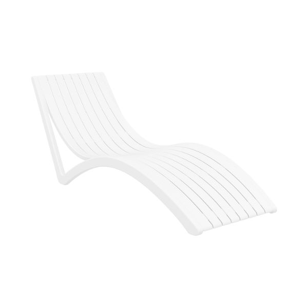 Siesta exclusive Slim Pool Lounger - White