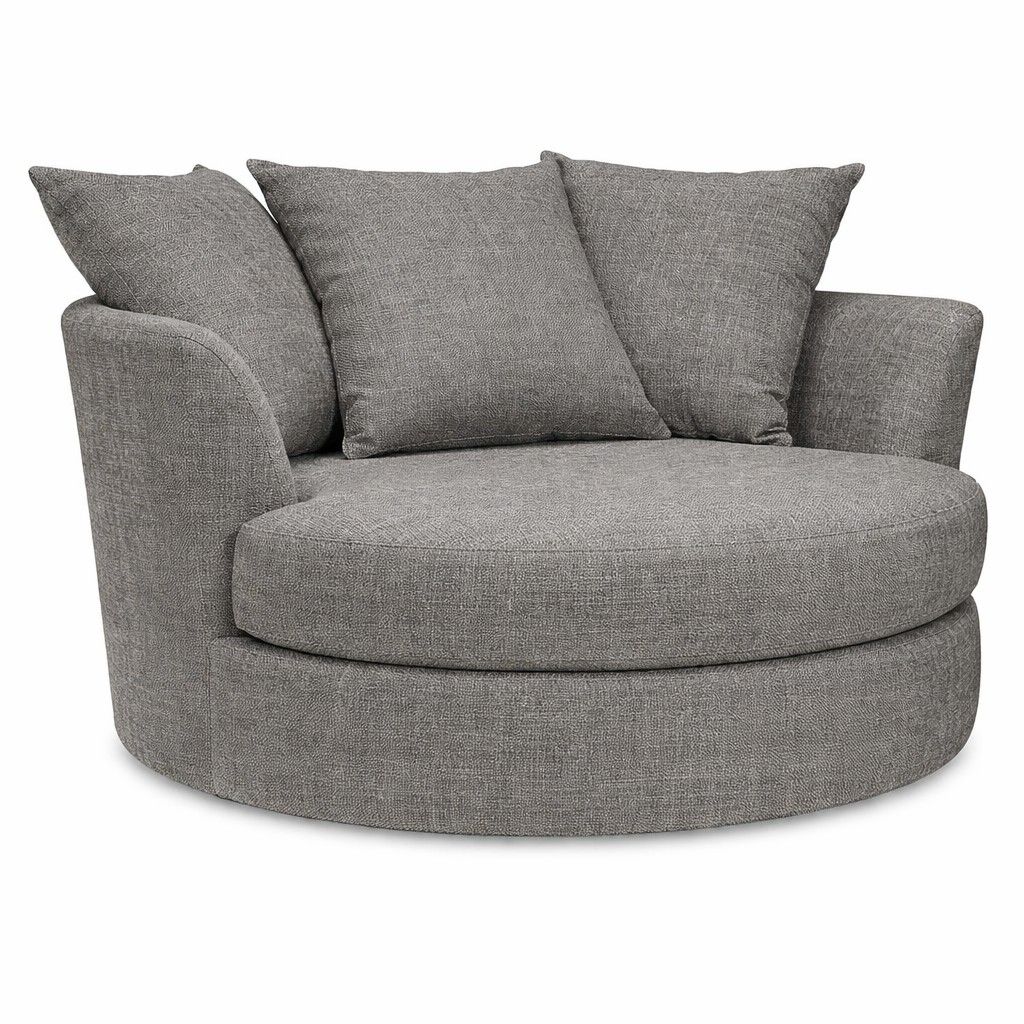 ASHER- Luna Curve Accent Sofa Grey