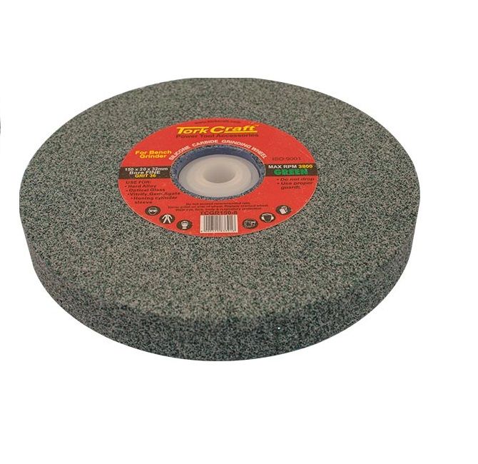 Tork Craft - Grinding Wheel 150x20x32mm Green Coarse 36Gr - 2 Pack