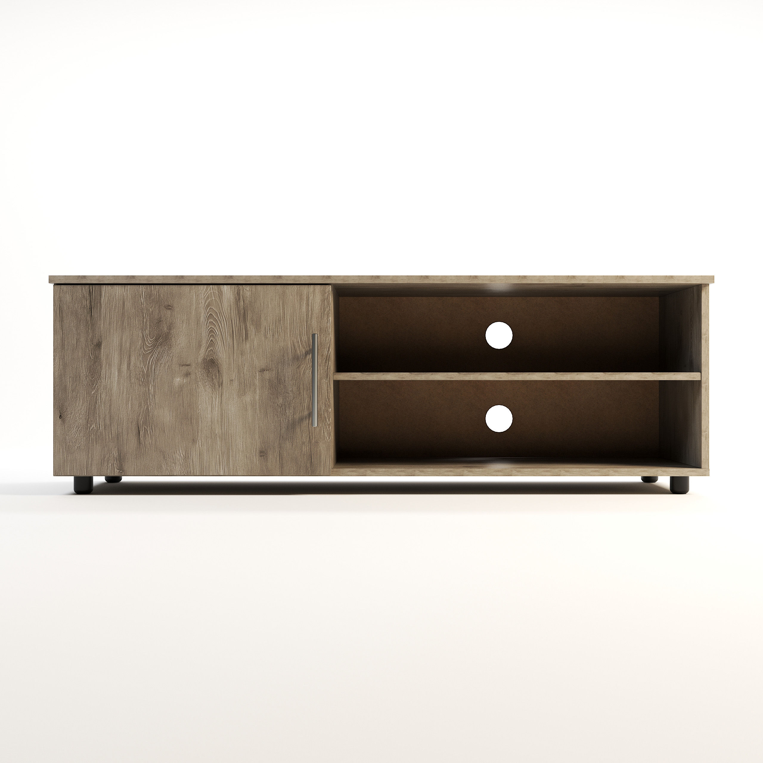 BAM! Oslo TV Stand 1350 - Alabaster Oak