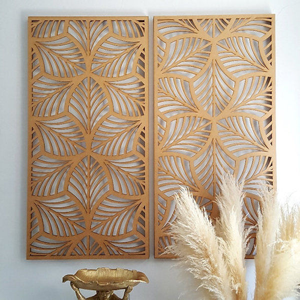 Wooden Wall Panel - Fan Leaf