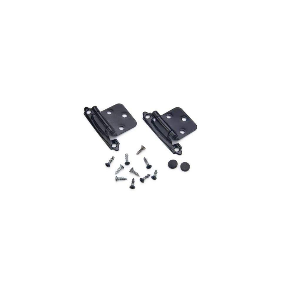 Pack of 10 SELF CLOSING HINGE, 3 KNUCKLE, BLACK, 2 PIECES
