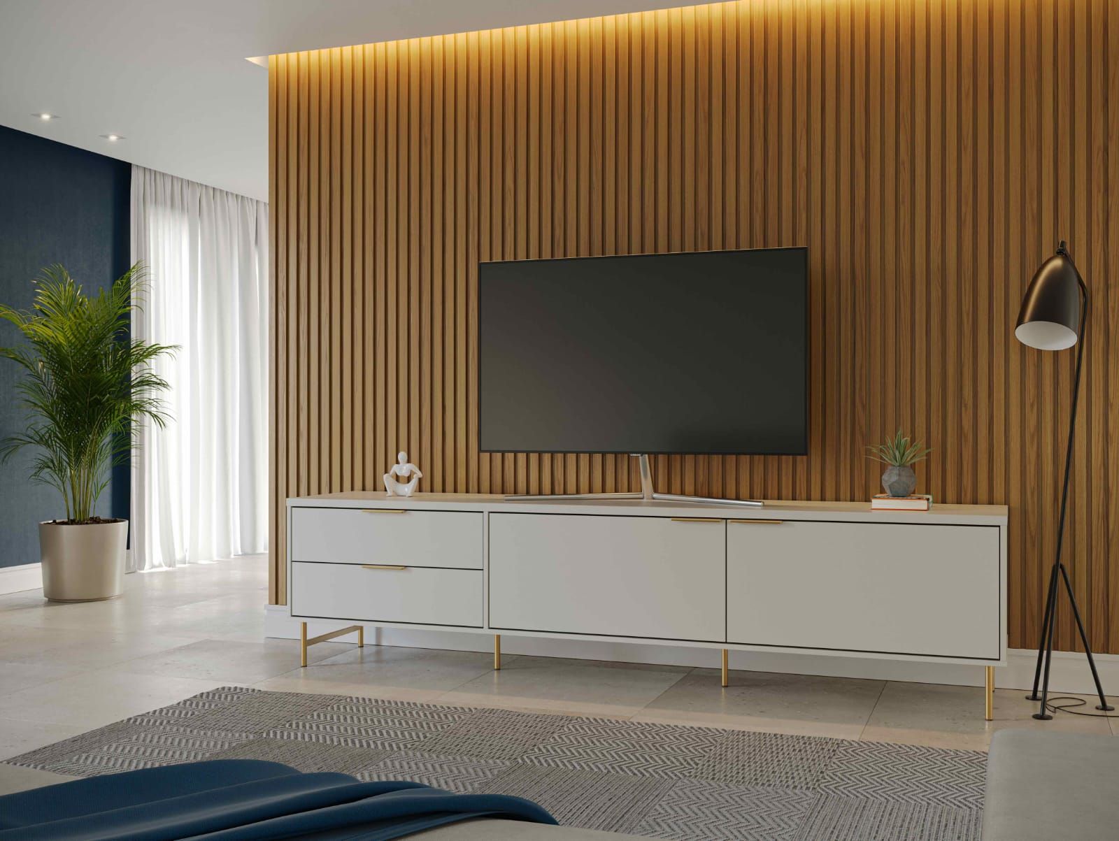 Designer Concepts Yves Plasma Stand - 2.2m