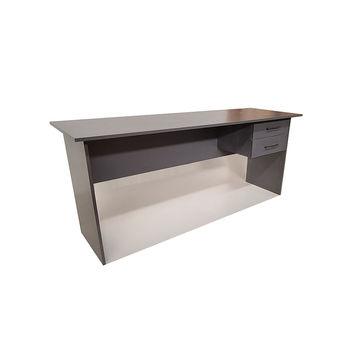 London 2 Drawer Desk 180cm - Storm Grey