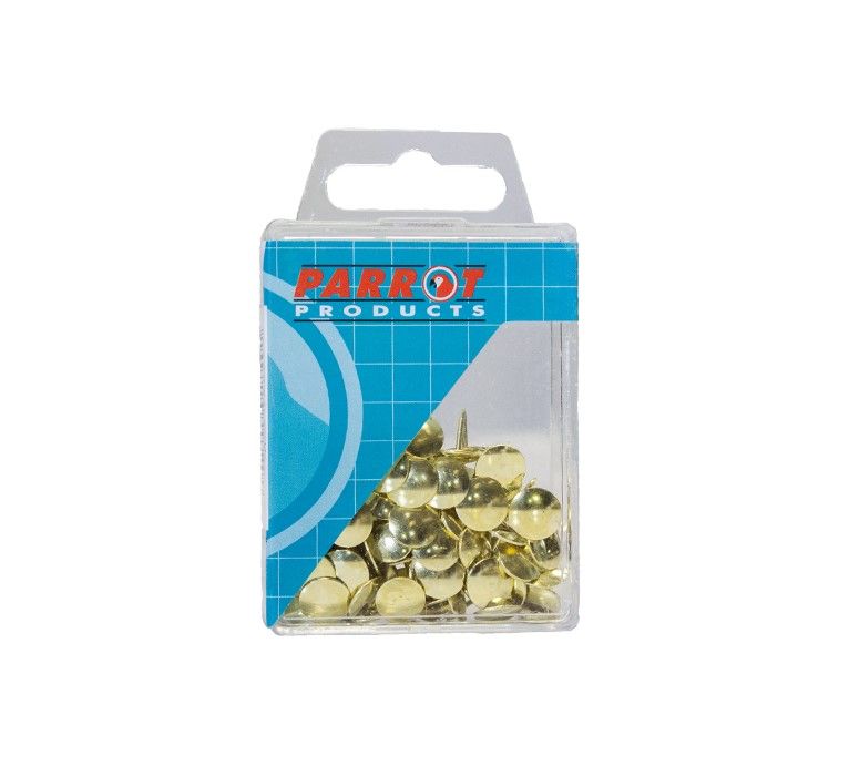Drawing Pins Brass (Boxed Pack 100)