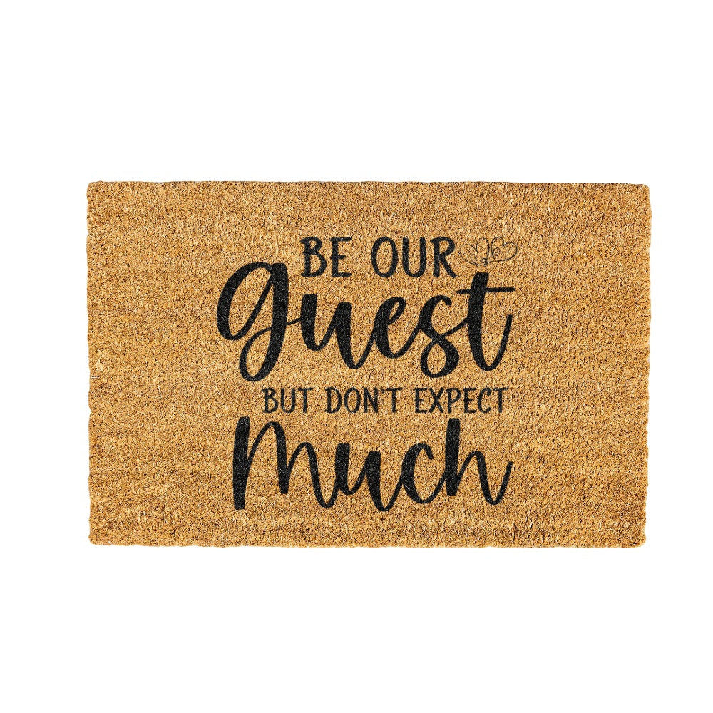 Be our Guest Coir Doormat Design 700 x 400 mm