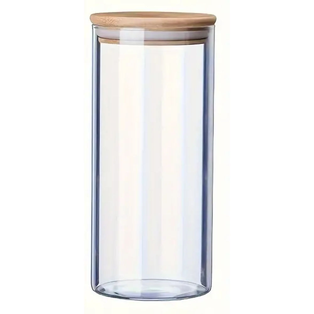 Crystal Nest Jar with Bamboo Lid 1.4L - Fine Living