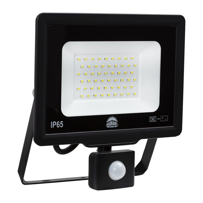Radiant - Led Flood Light 50w 6500k + Motion Sensor