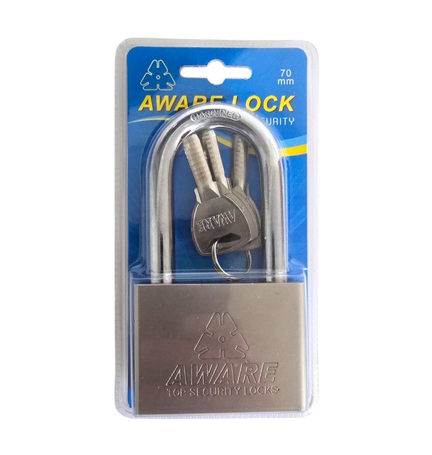 AWARE - Security Padlock Long Shackle - 70mm