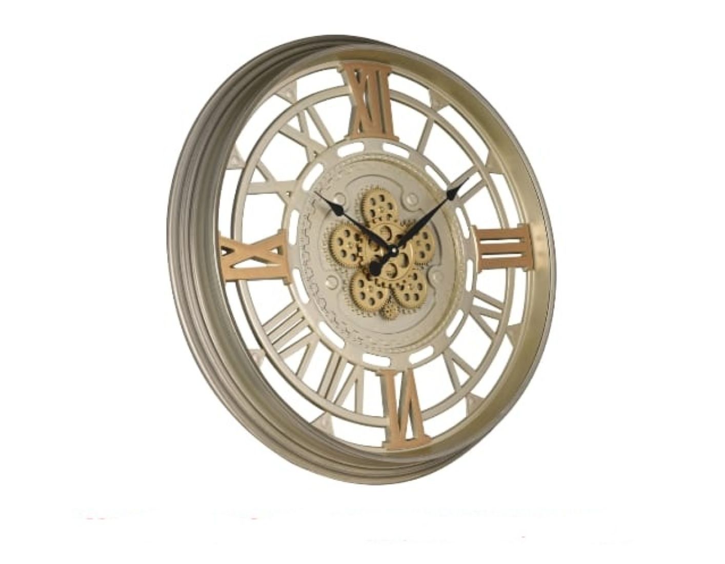 Dual-Tone Gear Wall Clock – 76 cm