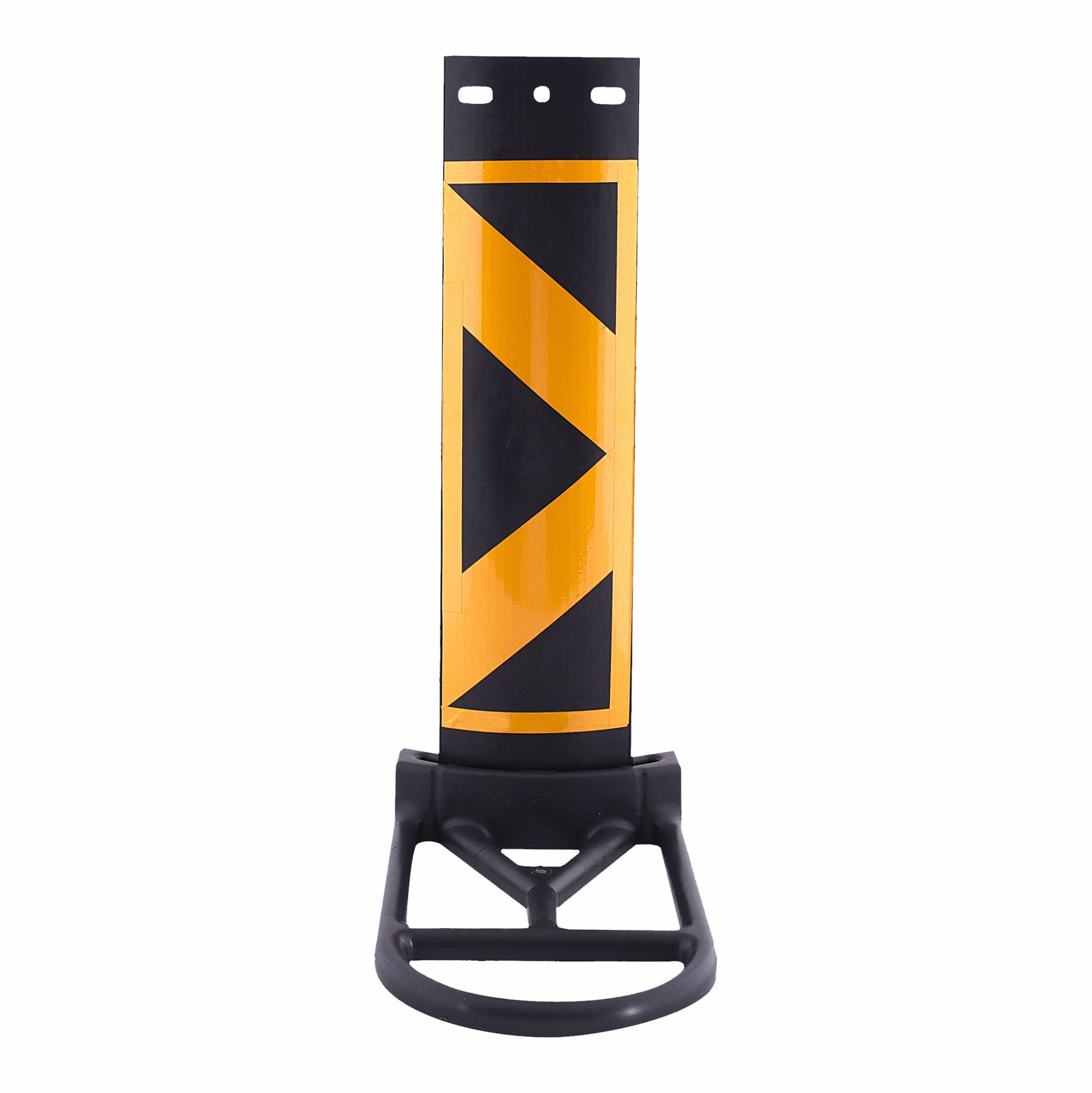DELINEATOR BLACK/YELLOW 800MM X 200MM + ECONO BASE