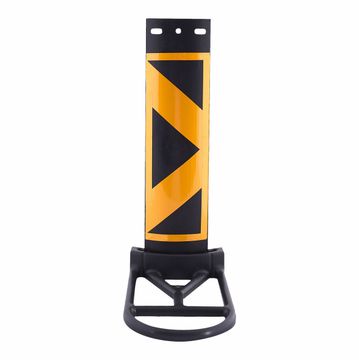 DELINEATOR BLACK/YELLOW 800MM X 200MM + ECONO BASE