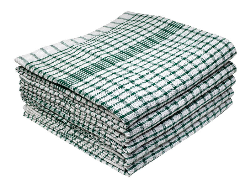 Multipurpose, Easy Fit, Absorbent Kitchen Towel - Design 2324 - 060x080cms - (05 Pc Pack) - Jumbo Checks - Jolly Green