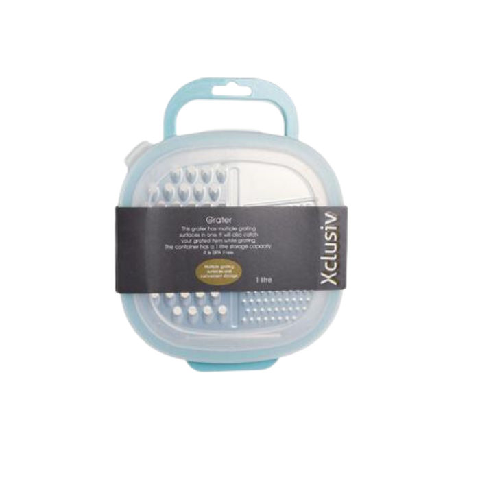 Grater 3-way With Cover & Base 1 Liter (Set of 2)