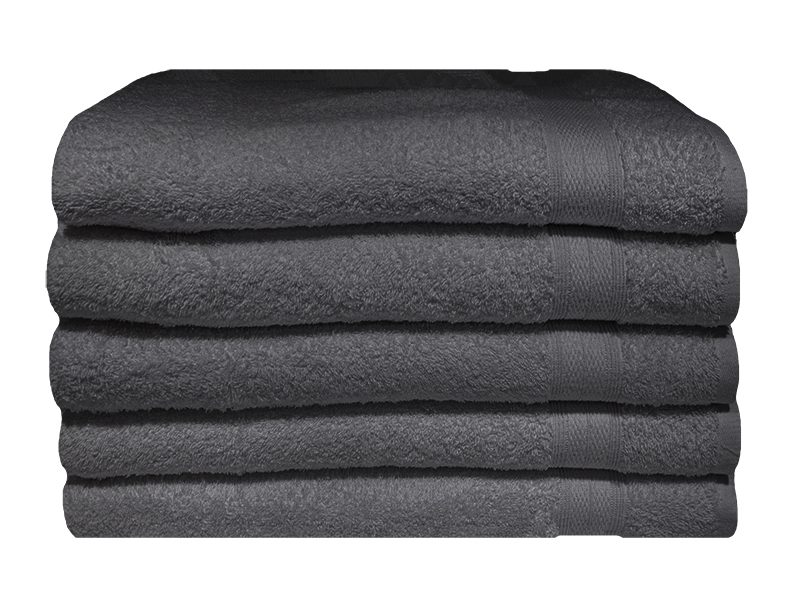 Bunty's Plush 450GSM 90x150cms Bath Sheets-05 Pc Pack-Castle Rock