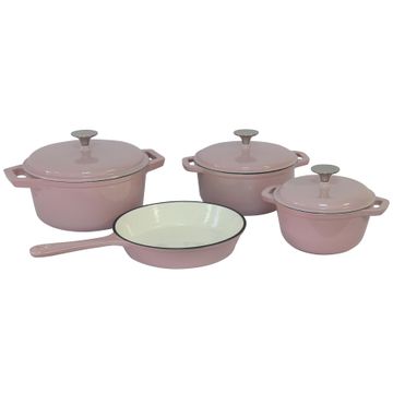 Cast Iron - 7 Piece - Pastel Pink