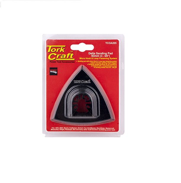 Tork Craft - Quick Change Base & Arbor 93mm Hook and Loop - 4 Pack