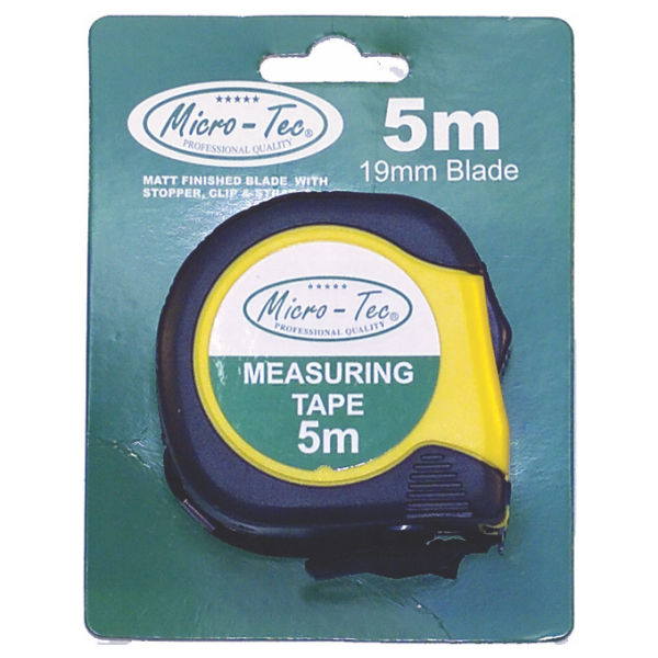 Micro-Tec - Tape Measure 5Mt X 19Mm - 12 Pack