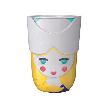 Folklore Double Wall Porcelain Cup - Anna (Holland)
