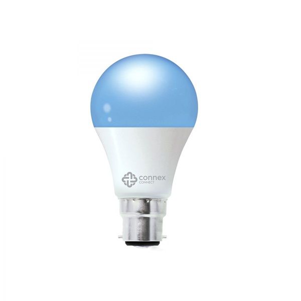 Smart LED Bulb, RGBW, A60, 6W, 470 Lum, Bayonet