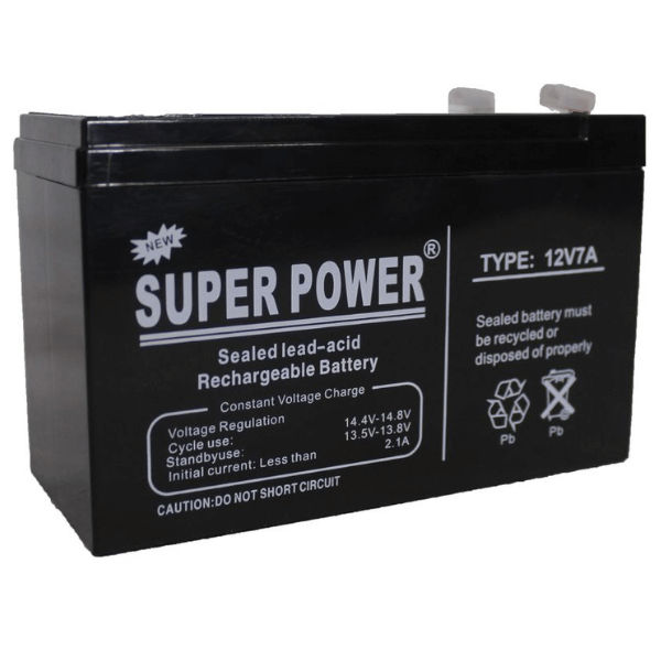 12V 7A Super Power Sealed Rechargeable Battery