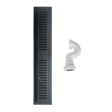 SHOWER CHANNEL + TRAP - 500MM - MATT BLACK