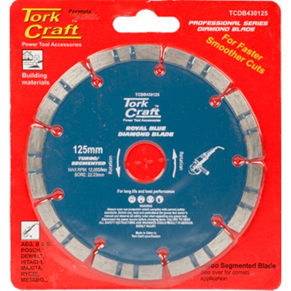 Diamond Blade 125 X 22.22Mm Turbo/Segm.Laser
