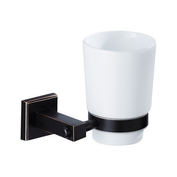 Trendy Taps Premium Quality Black SQ Tooth Brush Holder