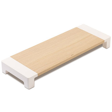 Deli Monitor Screen Riser Wood Finish, Portable Laptop Table