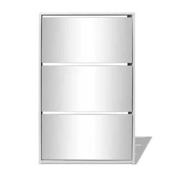 ShoeGleam 3 Layer Shoe Mirror Cabinet - Finery