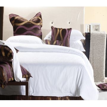 Lux Egyptian Cotton Classic White Duvet Cover Set Dawn: Queen Extra Length