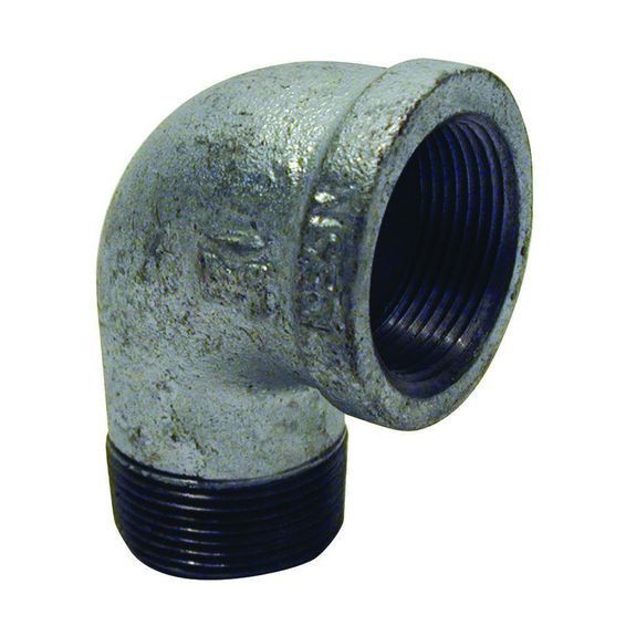 Elbow galvanised 90 degree m x f 1/2