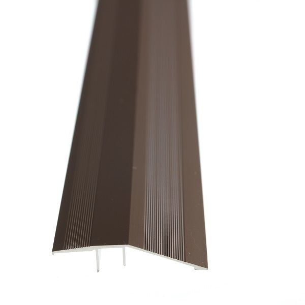 Aluminium Reducer Strip Dark Bronze Undrilled 2500 x 43 Aluminium Door Strip