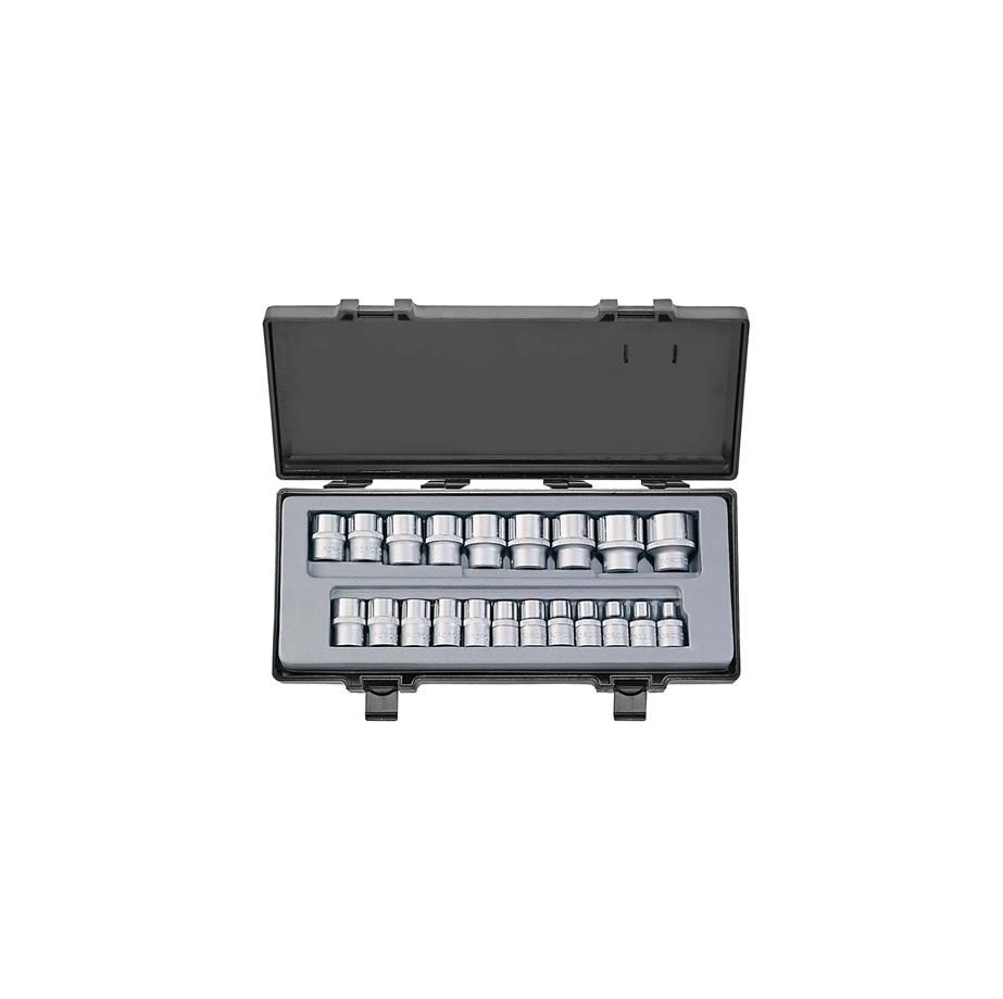 Force 1/2" Dr 21Pc Socket Set 8-32Mm Chrome - 4 Pack