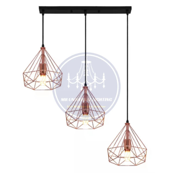 Modern Pendant Lamp 21/3 Rose Gold