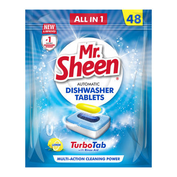 Mr Sheen Dishwasher Automatic Tablets Lemon 48 Pc